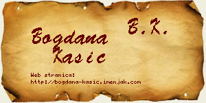 Bogdana Kašić vizit kartica